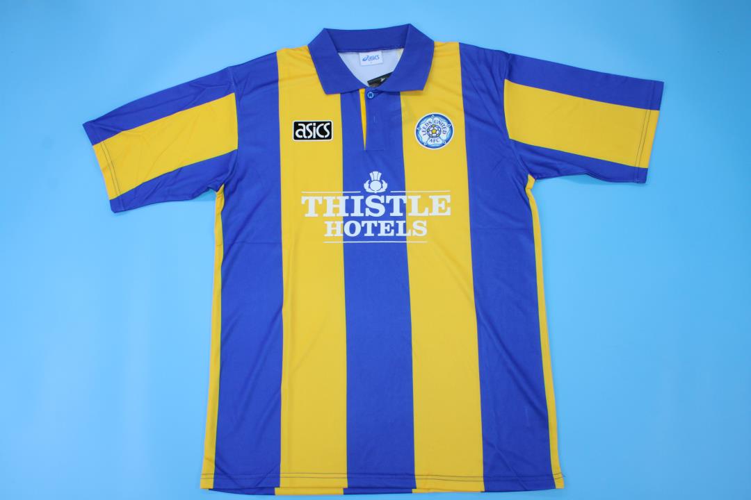 AAA Quality Leeds United 93/95 Away Blue/Yellow Soccer Jersey